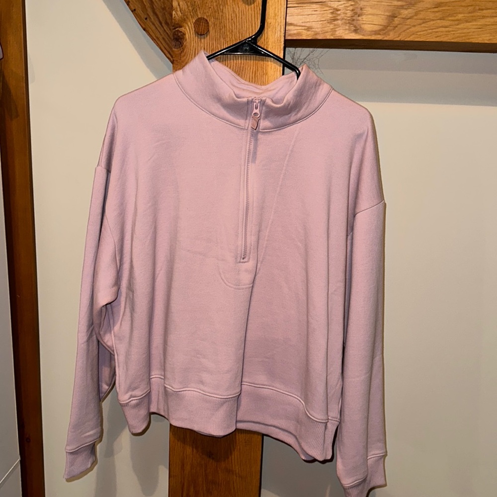 Never worn, A New Day, quarter zip cropped crew neck